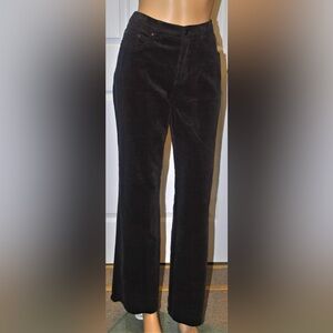 Jones New York Signature Black Brushed Denim Corduroy Stretch Jeans SZ 8